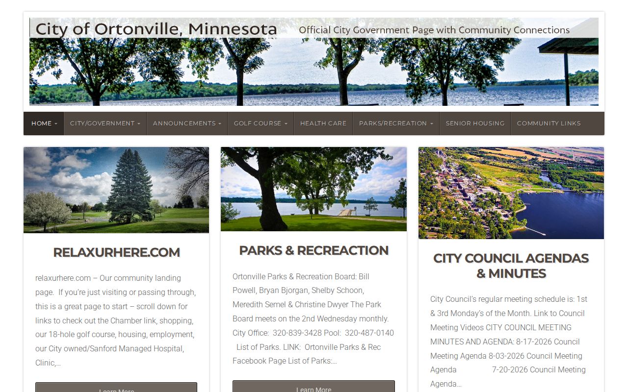Ortonville court records city government information